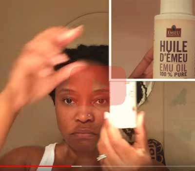 huile d'émeu pour le corps et cheveux